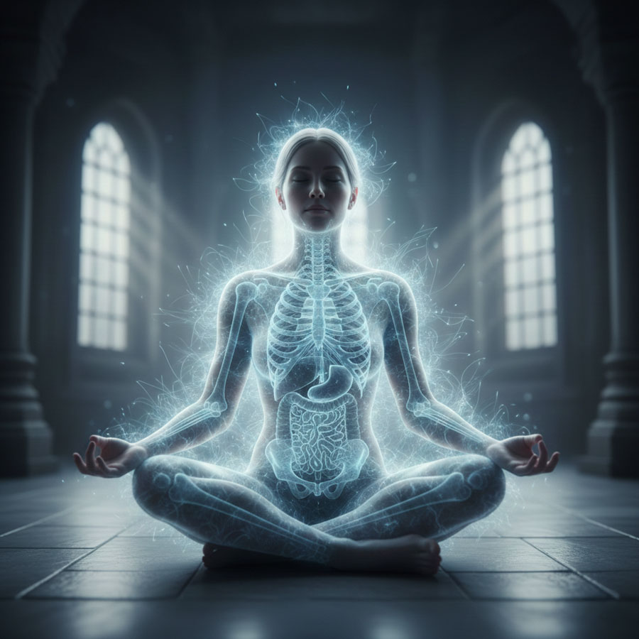 人間のオーラの層のイメージ