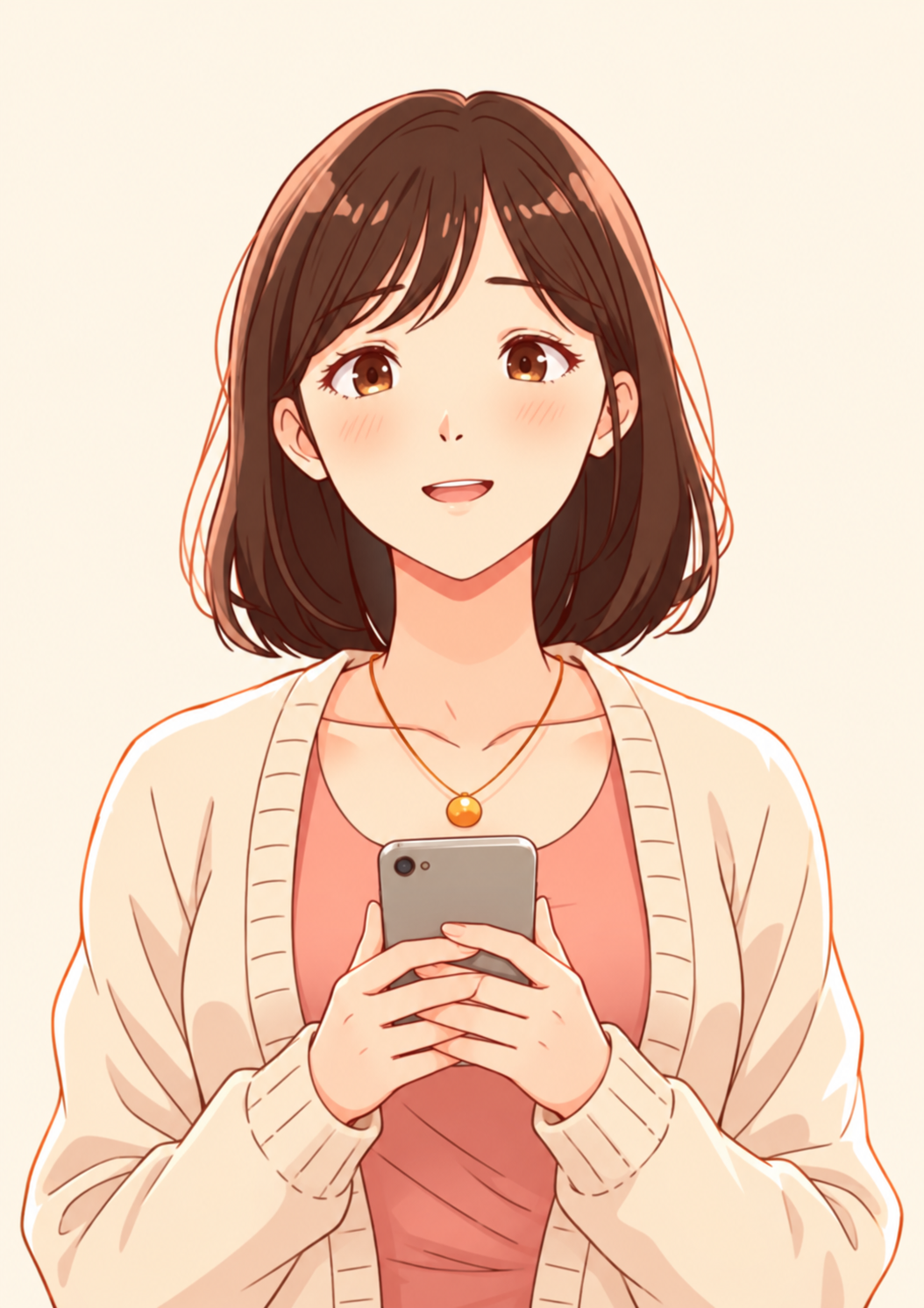 予約不要を知って安心するミナ